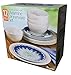 Laurie Gates - 12 Piece Melamine Dinnerware Set (Blue & White)