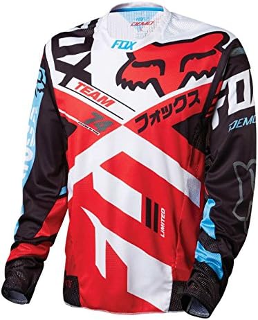 Fox Racing Demo Bike Jersey - Long Sleeve - Men's Red, L