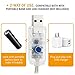 ArtJ4U 40 LED USB Plug-in Crystal Seashell Fishes String Lights 18.7 Ft Copper Wire Beach Theme Fairy Lights for Bedrooms and Various Decoration Projects (Cool White & Remote Control with Timer)