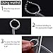 Cooraby 40 Pieces Ring Sizer Kit 3 Styles Ring Size Adjusters Invisible Ring Size Reducer Guards with a Jewelry Cleaning Cloth for Loose Rings