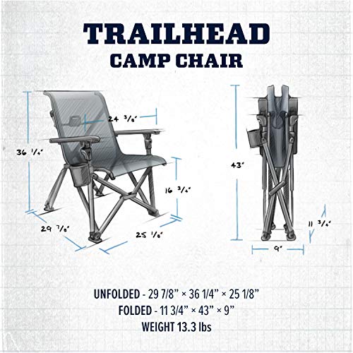 YETI Trailhead Collapsible Camp Chair, Charcoal Pricepulse