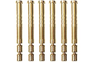 EOOENOON Archery Field Points Copper Bolt with Surface Embossed Inserts Inner Diameter .244 Carbon Arrow(12-Pcs) for Arrow Shaft Archery Accessories