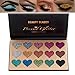 New Beauty Glazed Highly Pigmented Pressed Glitter Eyeshadow Palettes 15 Colors Mineral Foiled Long-Lasting Shimmer Powder Heart Shade Eye Shadow Palette Waterproof Flash Shimmer Makeup Powder Kit