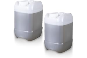 UMETASS Carboy HDPE Plastic Jars 5 Litre - BPA Free Plastic Carafe with Lids, Portable for Camping, Emergencies and Home, Tra