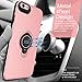iPhone 6s Plus/6 Plus Case with Ring Holder Kickstand, 360 Degrees Rotating Ring Holder Grip Case Ultra Slim Thin Hard Cover for iPhone 6s Plus/6 Plus (5.5inch) (Pink)