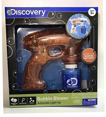 Discovery Bubble Blower Gun- Automatic Light up ( Blue, Green or Orange - Thumbnail 3
