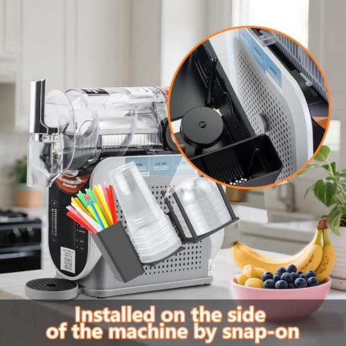 Cup Holder Compatible with Ninja SLUSHi Frozen Drinks Maker FS301UK, Lid Straw Cup Organizer Accessories for Ninja Slushie Machine