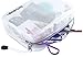 3 Pack Organizer Storage Packing Bags by GoToBag - Clear Water Resistant Solid Reinforced PVC Mesh Plastic with Zipper Closure - for Travel, Office, School, Arts and Craft, Purse, Cables, All-Purpose