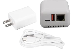 ariarly Wireless Print Server USB 2.0 Network Print Server 5V LAN Print Share Server Wireless Print Server for Window for And