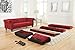Ashley Furniture Signature Design - Malchin Casual Upholstered Sofa with Faux Crystal Button Tufting - RTA Sofa in a Box - Red
