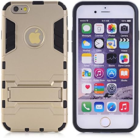 Linnsek 2 in 1 Full Body GTX Apple Phone Cover Shock-Absorption Dual Layer (Hard Plastic With Silicone) Kickstand for iphone 6 plus 5.5 Inch (GTX6)