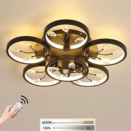 調光可能な現代の錬鉄の円形の天井ランプ セール開催中最短即日発送 創造的なシックなledアクリルクリスタル天井ライト 埋め込まれたシャンデリア ダイニングルームリビングルーム子供部屋の装飾照明に適した Dimming Stepless Color