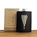 Quality Liquor Hip Flask - 8oz - Leak Proof 304 Food Grade Stainless Steel With Funnel, Gift Box and Unique Design by Upstanding Citizen
