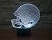 FLYMEI 3D Optical Illusion Desk Lamp Unique Night Light for Home Decor 7 Colors Changing USB Powered Touch Button LED Table Lamp - BEST Gift for Kids/ Friends/ Birthdays/Holidays (Football Helmet)
