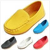 ltfei Hot Sell Boy's Girl's Casual Oxfords Baby Flats Boat Slip on Child Loafer Shoes White 30