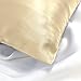 Spasilk Pure Silk Pillowcase, Charmeuse Silk Pillowcase, Hypoallergenic Pillowcase, Queen Sized, Gold