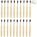 Bamboo Toothbrush - Biodegradable Toothbrushes,Genkent Natural Bamboo Toothbrush - Made from Nylon Bristles & Solid Bamboo Handle, Brown (20 PACK)