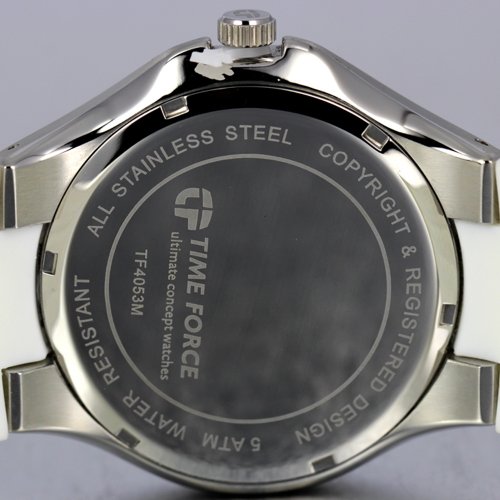 TIME FORCE Reloj Analógico para Hombre de Cuarzo con Correa en Caucho TF4053M11 - Imagen 5