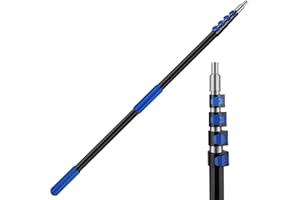 HAMMRIT Extension Pole, 4.9 to 24 ft Telescoping Pole, Sturdy Telescopic Extension Pole, Multi-Purpose Extension Pole with Easy Flip Lock, Aluminum Paint Roller Extension Pole for Cleaning/Painting/Duster