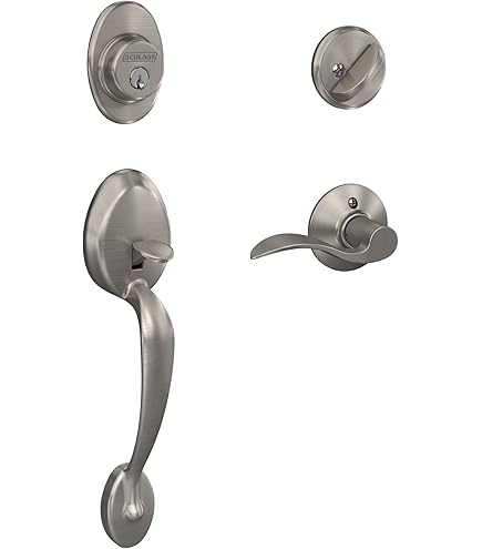 Schlage F60 V PLY 619 GEO Plymouth Front Entry Handleset with