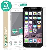 iPhone 8 Screen Protector, Proof Shield Apple iPhone 8, Apple iPhone 7, Apple iPhone 6/6s (4.7 inch) [3D Touch Compatible] Ultra Clear High Definition (HD) Screen Protectors [3 Pack] [Lifetime Warranty]