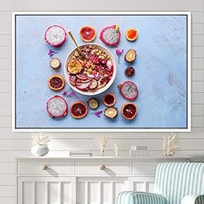 signwin Framed Canvas Wall Art Fruity Citrus Colorful...