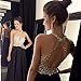 YuNuo Women Spaghetti Strap Prom Dresses 2020 Sexy Deep V Neck Evening Formal Gowns with Pockets
