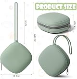 Aolso Silicone Dummy Holder Case Green, Portable Pacifier Organizer view 2