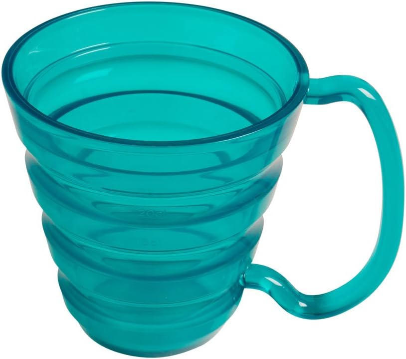 Maddak Translucent Blue Polycarbonate Ergo Plate and Mug Set, 9-3/4-Inch (745330010): Health & Personal Care