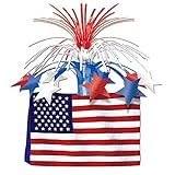American Flag Centerpiece Party Accessory (1 count) (1/Pkg)