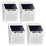 [Larger Version 16LED with Push-button Switch] Outdoor Solar Motion Lights-Built in 2200mah Rechargeable Lithium Battery-Motion Sensor Activated-For Patio Deck Yard Garden Home,2 Modes