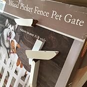 white picket fence folding pet gate
