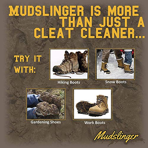 Mudslinger 5 in 1 Outdoor Footwear Cleaning Tool Brush for Cleats, Golf