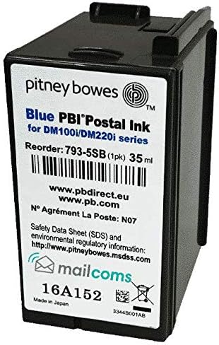 Pitney Bowes P720 Ink Cartridge Blue for SendPro C/Plus and DM Series