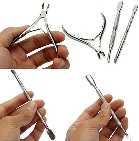 Bestwishes2u Nail tools, exfoliating tool set. Three-piece nail tools