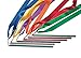 Izzi Arts Rainbow Rhythm Ribbon Set | Dance Ribbons | Wedding Ribbons | Ribbon Sticks | Gymnastics Ribbons