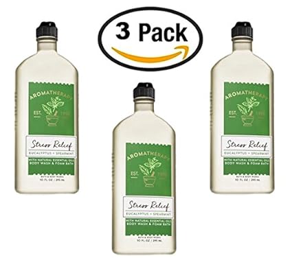 Aromatherapy Eucalyptus Spearmint Body Wash & Foam Bath 10 Oz (3-Pack)