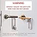 EUDEMON 2 Pack Door Lever Lock,Baby Proofing Door handle Lock,Childproofing Door Knob Lock Easy to Install and Use 3M VHB Adhesive no Tools Need or Drill Easy to Remove (White, 2)