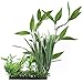 GTidea Aquarium Ornament Large Fish Tank Plastic Underwater Plant Silk Green Grass Leaves for Home Office Saltwater Freshwater Tropical Tank Decorations in 12.4 Inch