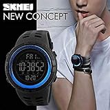 Men's Digital Sports Watch Waterproof Military Stopwatch Countdown Auto Date Alarm