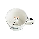 DIHOclub Cow Ceramic Cup Hidden 3D Animal Inside