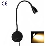 CASEWIND Amerikanisch Schwarz Drehbar Verstellbar Schwanenhals LED