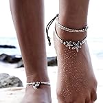 Fabal Boho Starfish Anklet Vintage Ankle Bracelet For Women Buddha Foot Jewelry Summer Barefoot Beach Anklet (A)