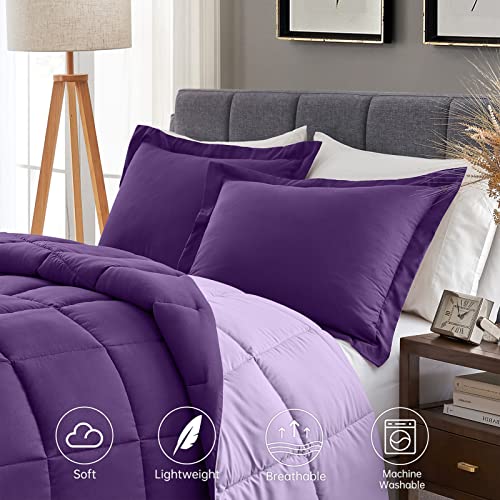 Homelike Moment Lightweight Comforter Set Queen Size Reversible All