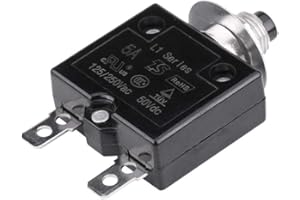 Aramox 5 A / 8 A / 10 A / 15 A / 18 A / 20 A / 30 A Thermal Switch Reset, Current Overload Device Circuit Breaker Manual Rese