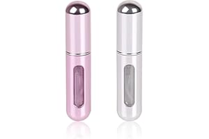 LAIKME Travel Mini perfume Refillable Atomizer Container, Pocket Travel Size Cologne Sprayer, Perfume Scent Pump Case, Fragrance Empty spray bottle for Traveling and Outgoing 5ml