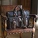 Saddleback Leather Co. Flight Bag 15-inch Full Grain Leather Expandable Laptop Briefcase for Men Includes 100 Year Warranty
