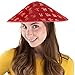 Asian Hat Chinese Coolie Hat Japanese Hat Chinese Costume Accessories Funny Party Hats,Red,One Size