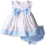 Pippa & Julie Baby Girls' Flutter Sleeve Woven Sundress