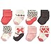 Luvable Friends Unisex 8 Pack Newborn Socks, Leopard, 0-6 Months
